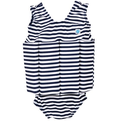 Floatsuit Navy White Stripes